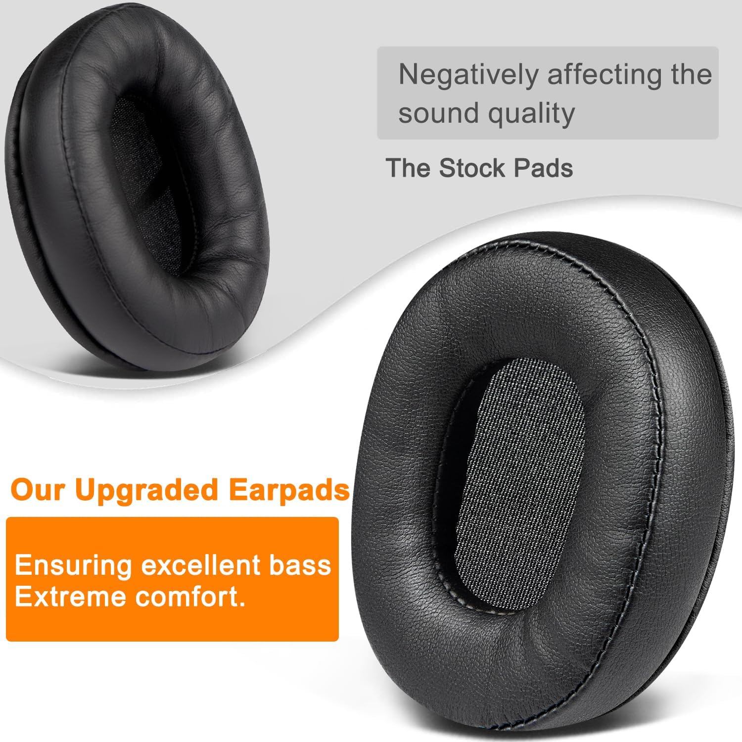 SOULWIT Earpads for Audio-Technica ATH-M60X - Protein Leather