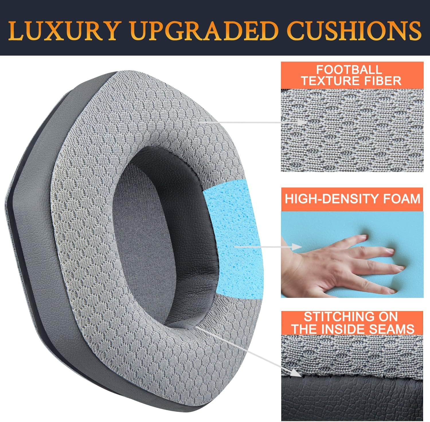 SOULWIT Earpads for V-Moda Crossfade Series - Mesh Fabric