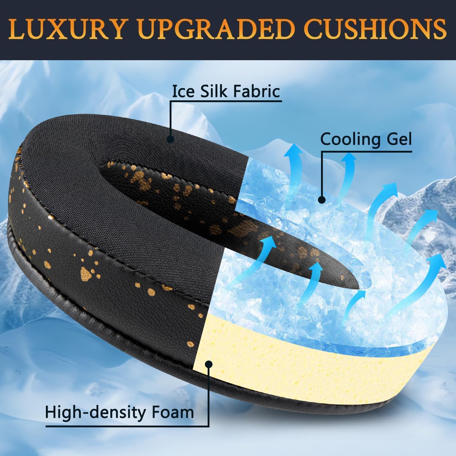 SOULWIT Earpads for Sony WH-XB910N - Cooling Gel