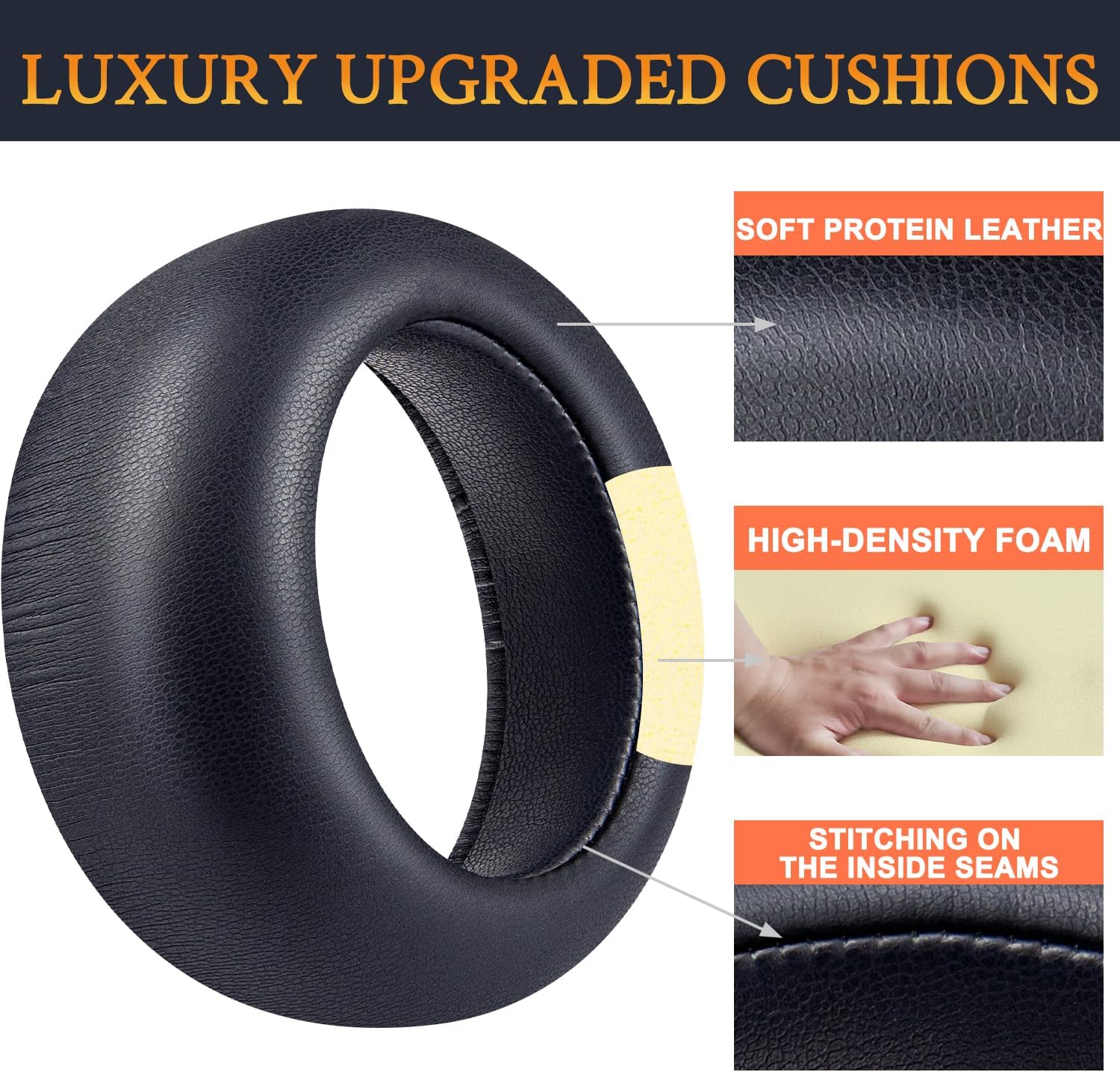 SOULWIT Earpads for Sony PlayStation PS5 Pulse Elite - Protein Leather