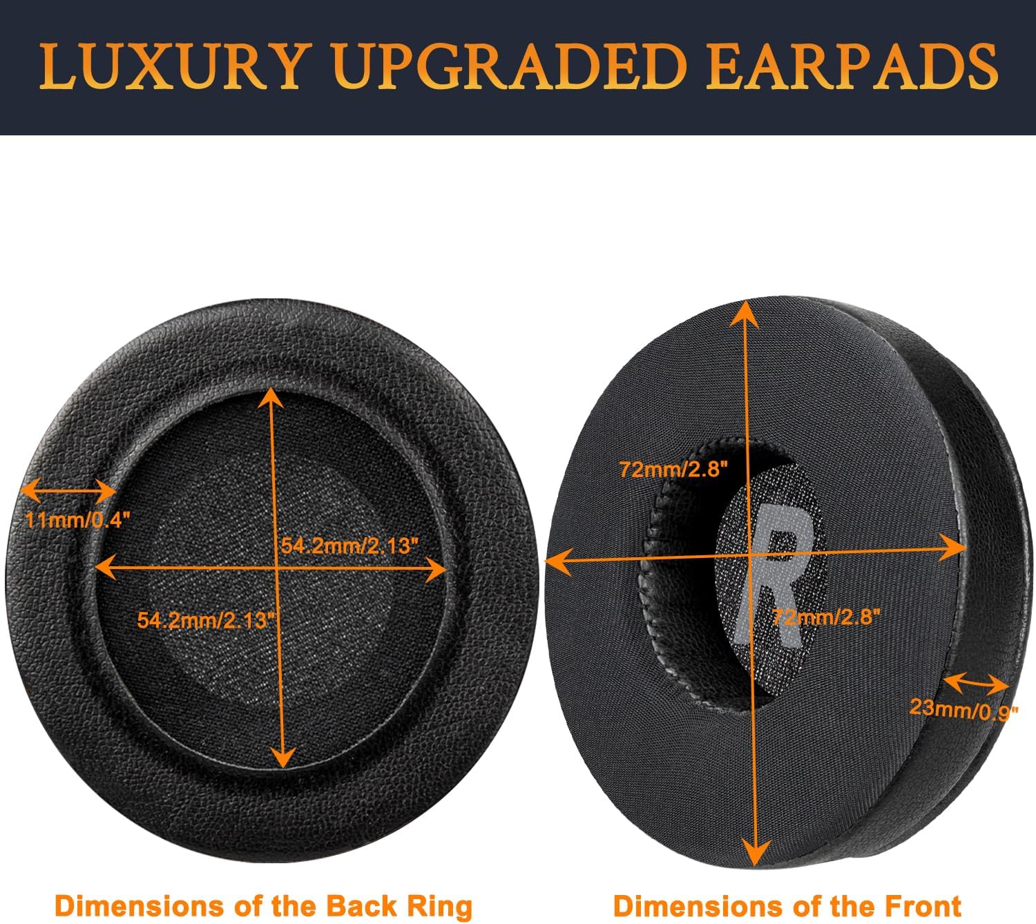 SOULWIT Earpads for JBL Tune 450BT/460BT/500BT/510BT/520BT/525BT/570BT, JR300BT, JR310BT, Junior 320BT, E40BT - Cooling Gel