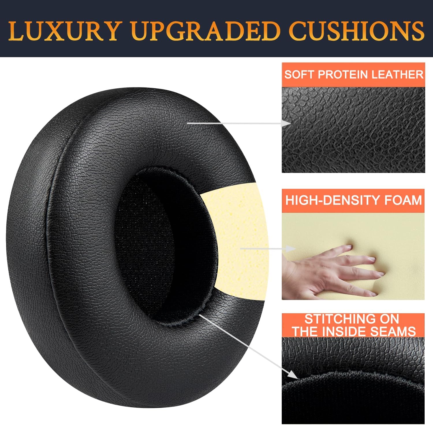SOULWIT Earpads for Beats Solo 4 - Protein Leather