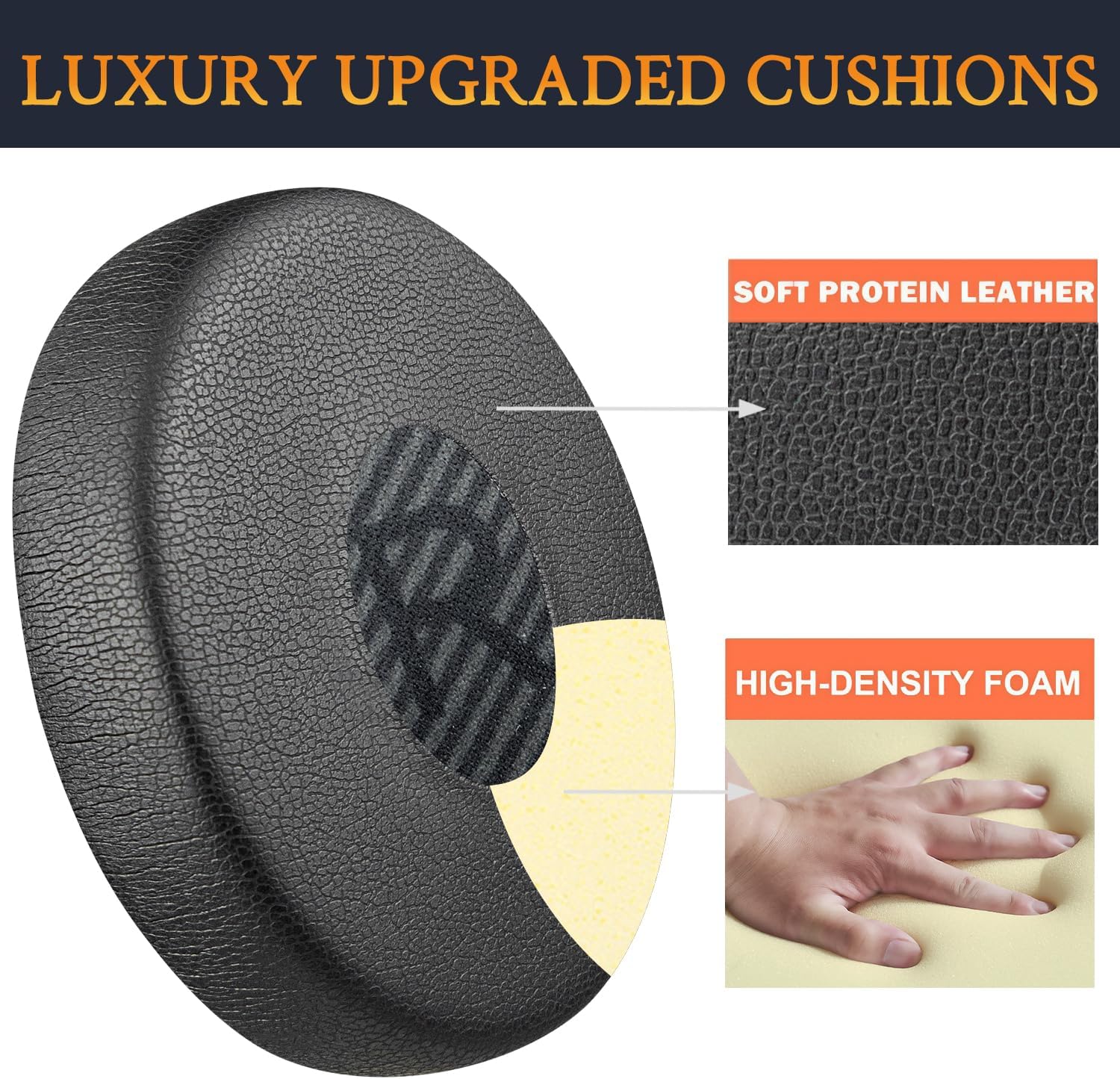 SOULWIT Earpads for Bose On-Ear II (OE2/OE2i) / SoundTrue On-Ear / SoundLink On-Ear - Protein Leather