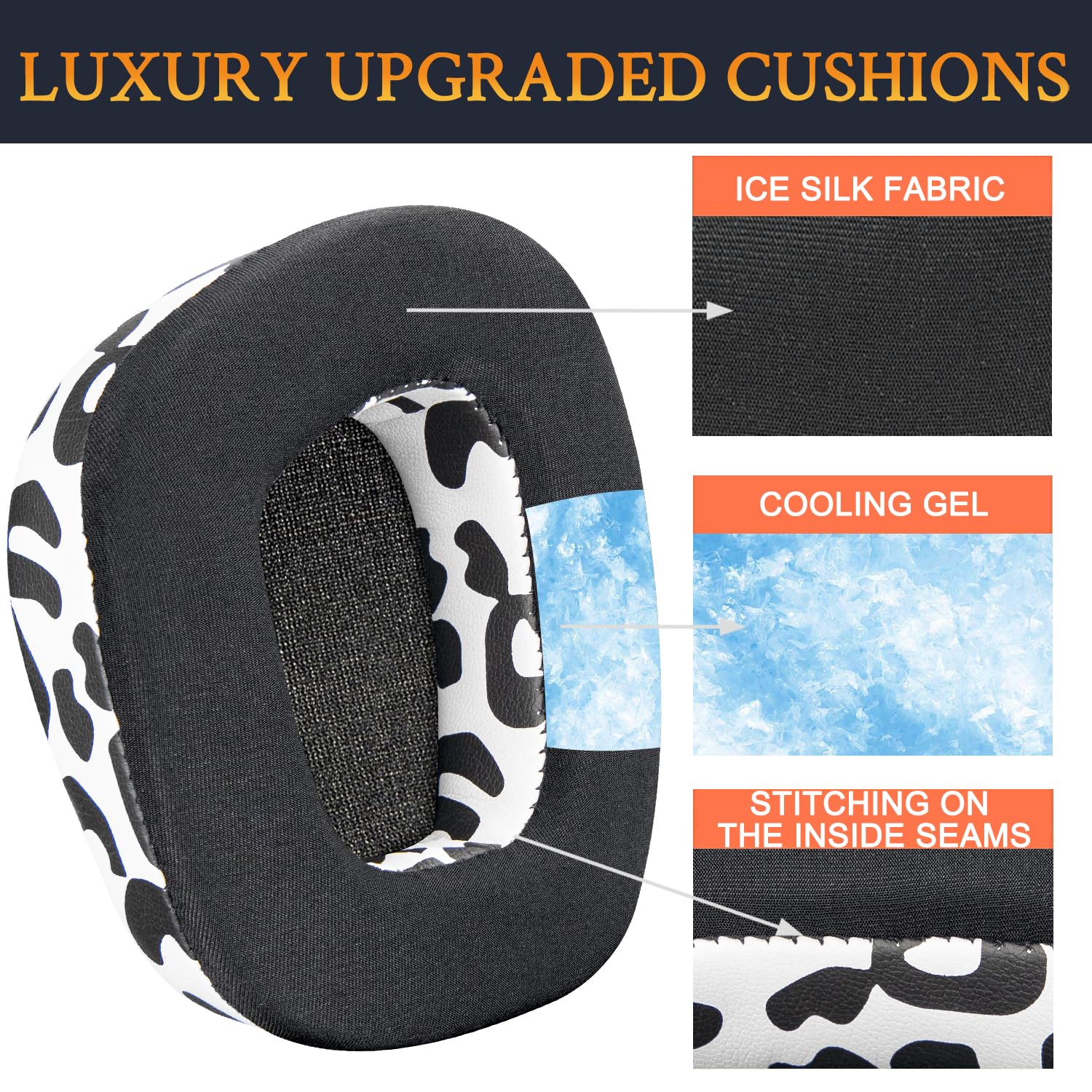 SOULWIT Earpads for Turtle Beach Stealth 600 Gen 2, 600 Gen 3, 500 Wireless Gaming - Cooling Gel