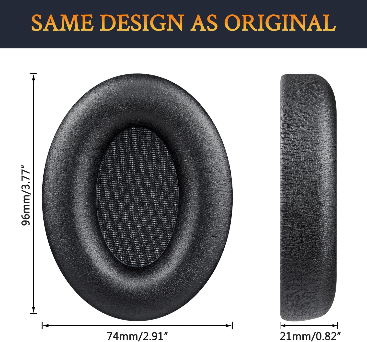 SOULWIT Earpads for Audio-Technica ATH-ANC7/ANC7B - Protein Leather