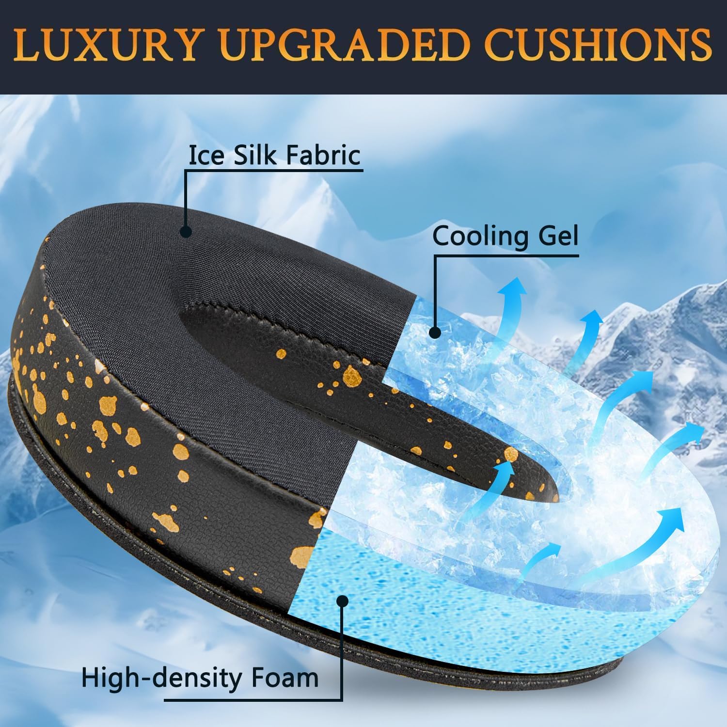 SoloWIT Earpads for Bose QuietComfort 35 Series - Cooling Gel