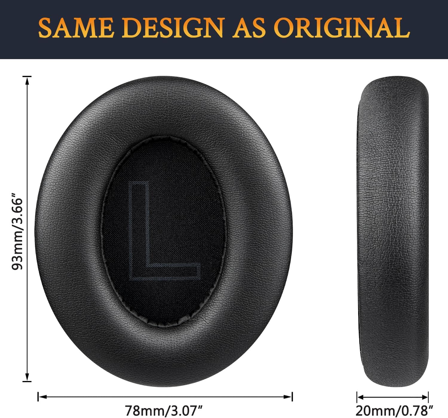 SOULWIT Earpads for Anker Soundcore Life 2 / Life Q20 / Life Q20+ / Q20i - Protein Leather