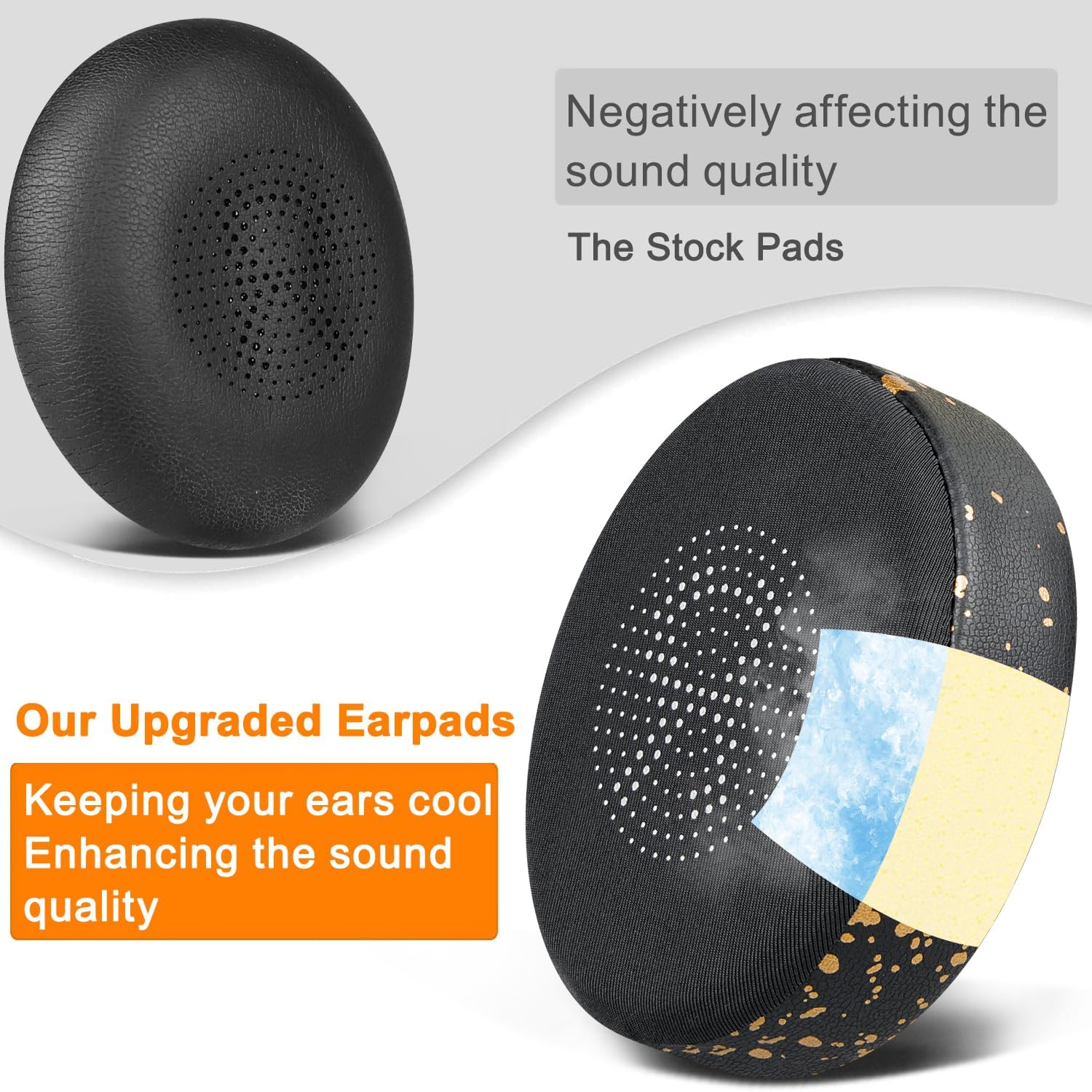 SOULWIT Earpads for Jabra Evolve2 65/40, Elite 45h - Cooling Gel