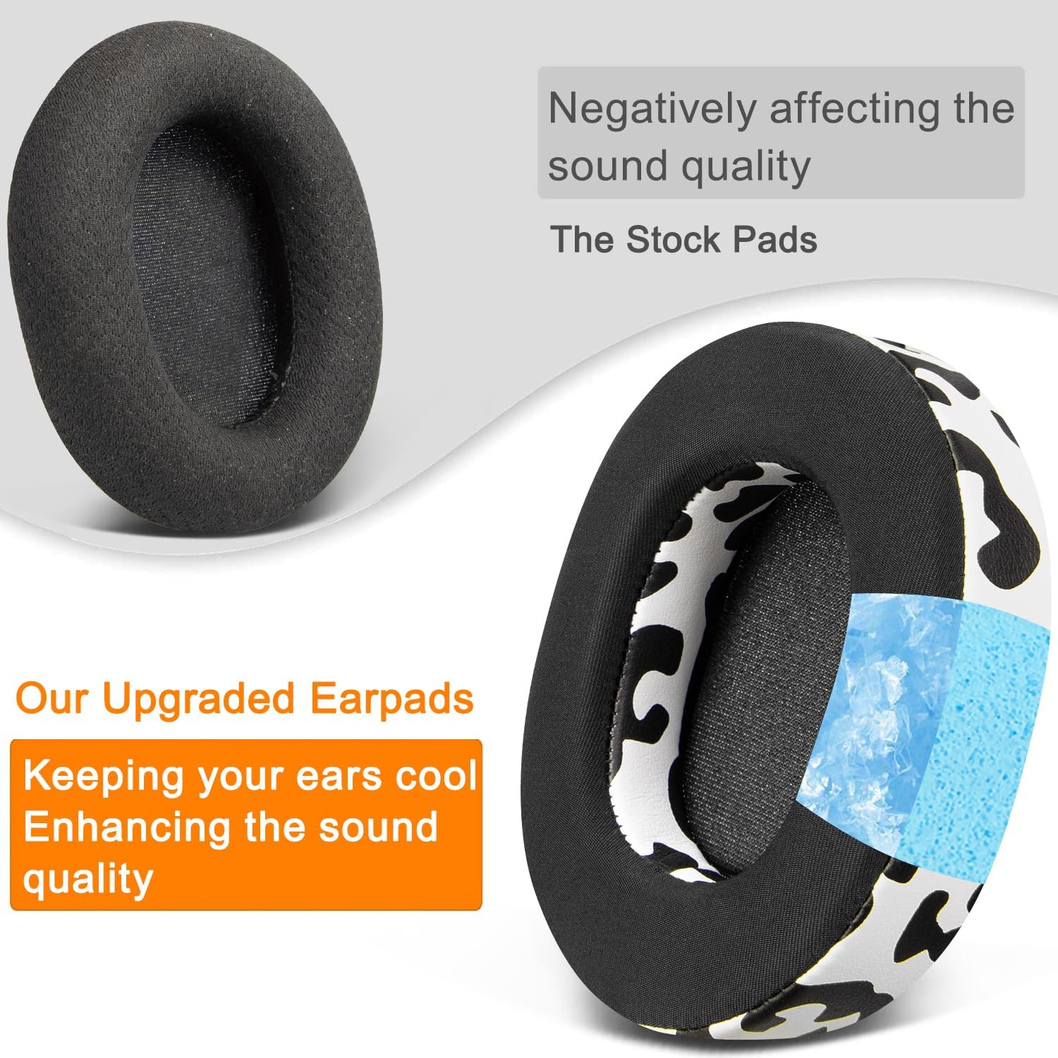 SOULWIT Earpads for SteelSeries Arctis 1/3/5/7/7+/7P/7P+/7X/7X+/9/9X/Pro/Prime - Cooling Gel