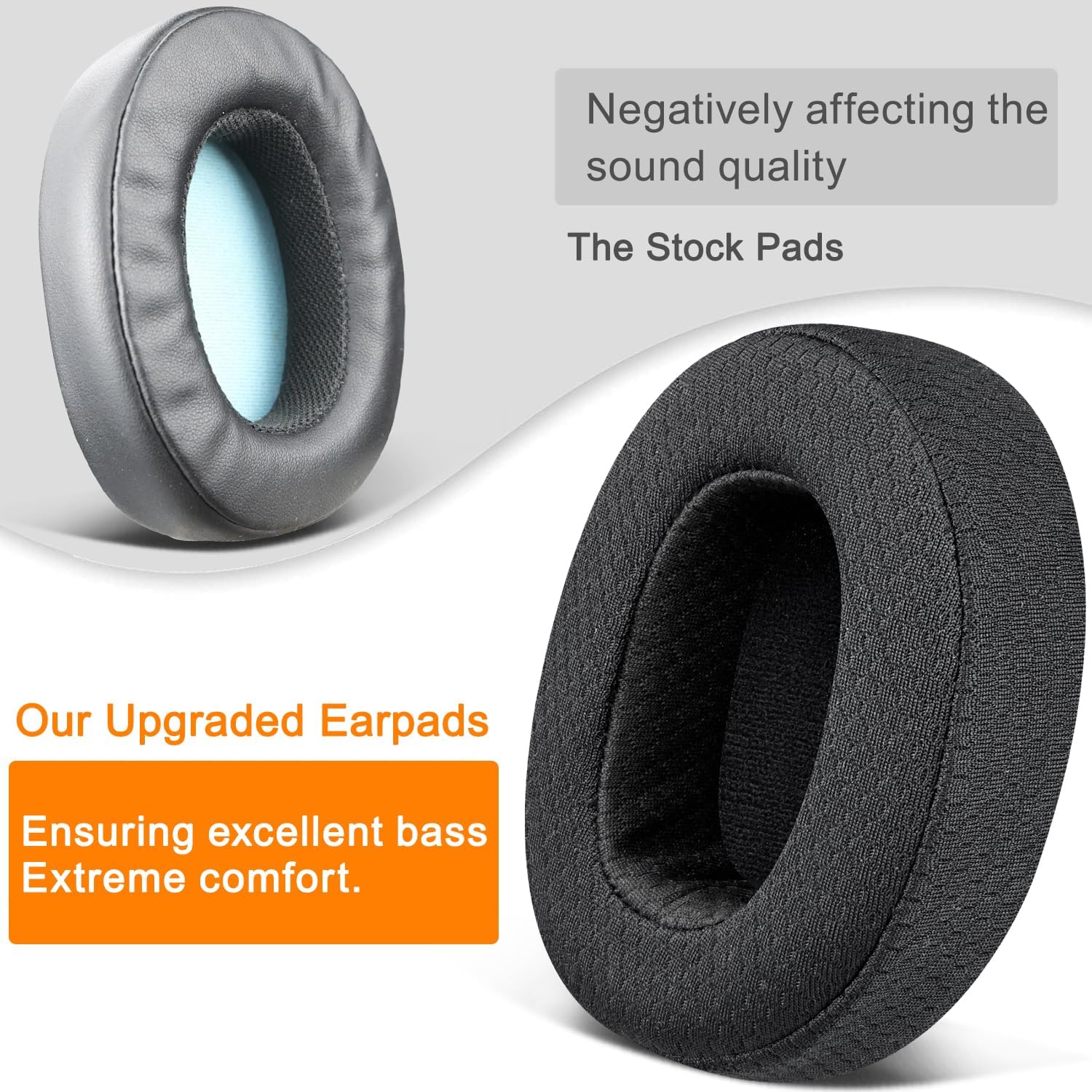 SOULWIT Earpads for Skullcandy Hesh 3/ANC/Evo & Crusher Wireless/ANC/Evo & Venue ANC - Mesh Fabric