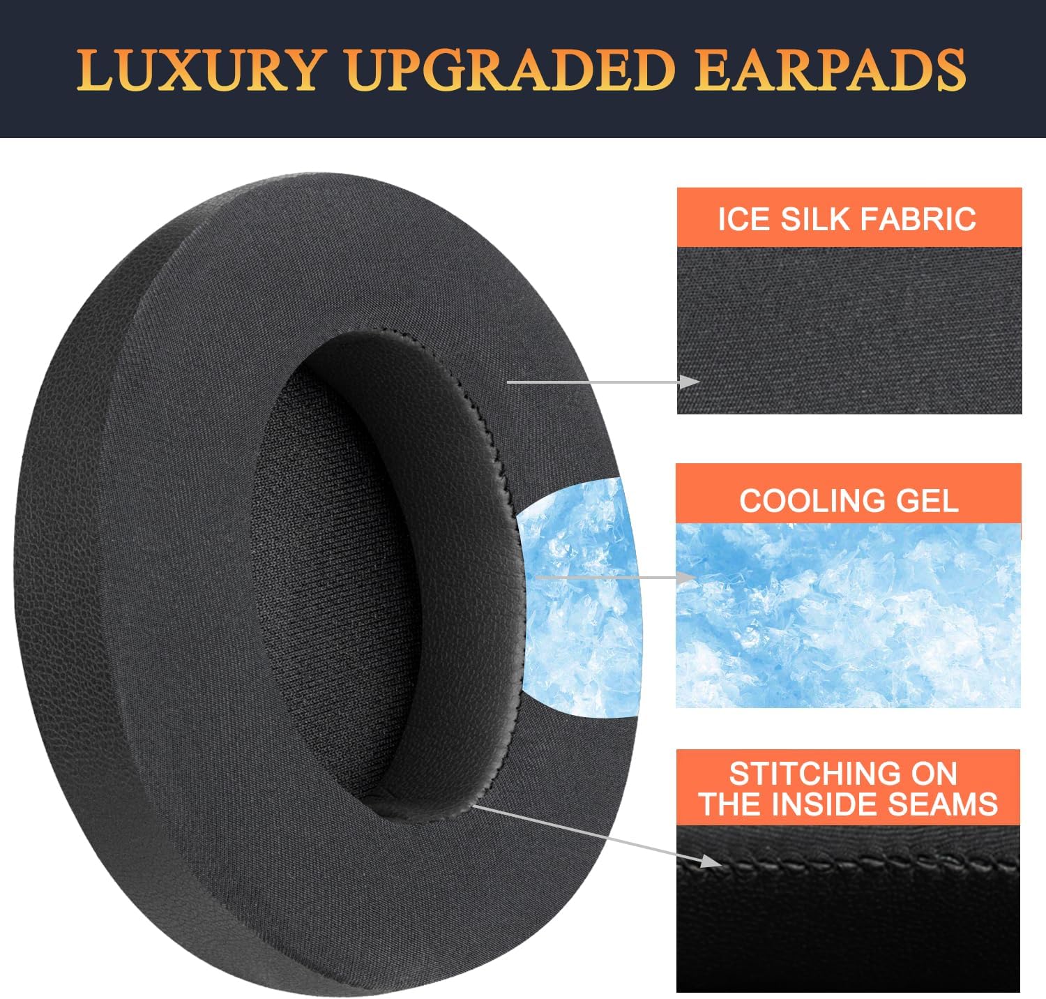 SoloWIT Earpads for Beats Studio 2 & Studio 3 - Cooling Gel