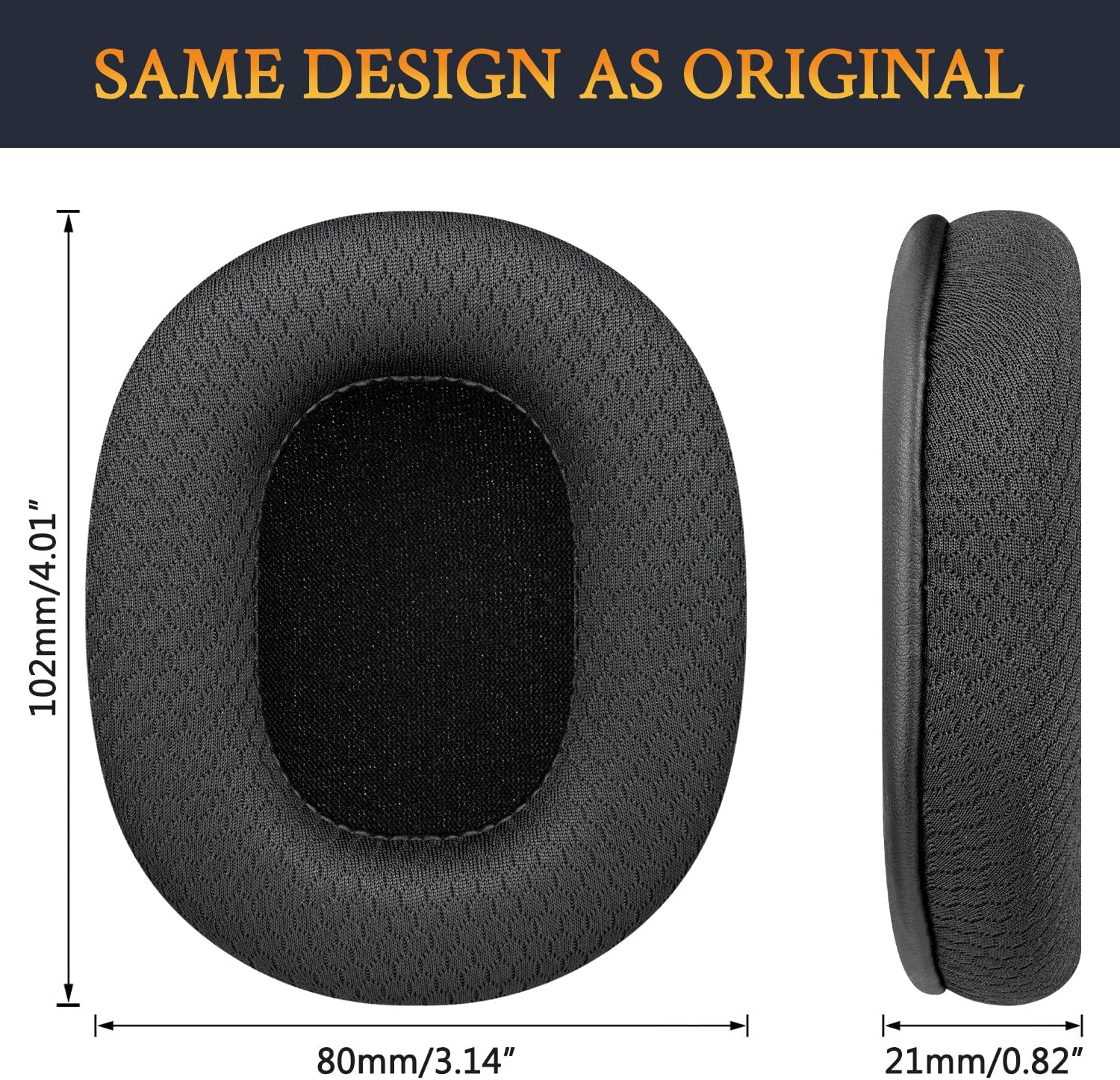 SOULWIT Earpads for Turtle Beach Recon 100, Recon 200, Recon 200 Gen 2, Recon Spark - Mesh Fabric