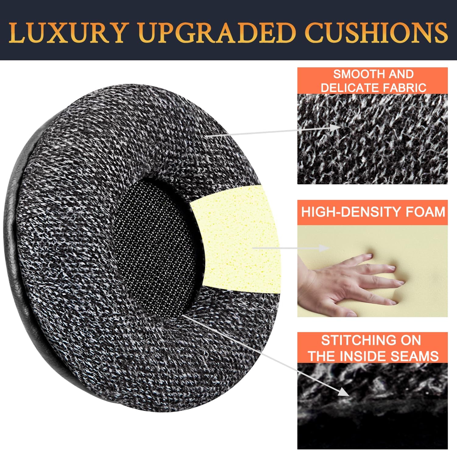 SOULWIT Earpads for BlueParrott B150, B250-XT, B250-XTS, B250-XT Plus - Linen