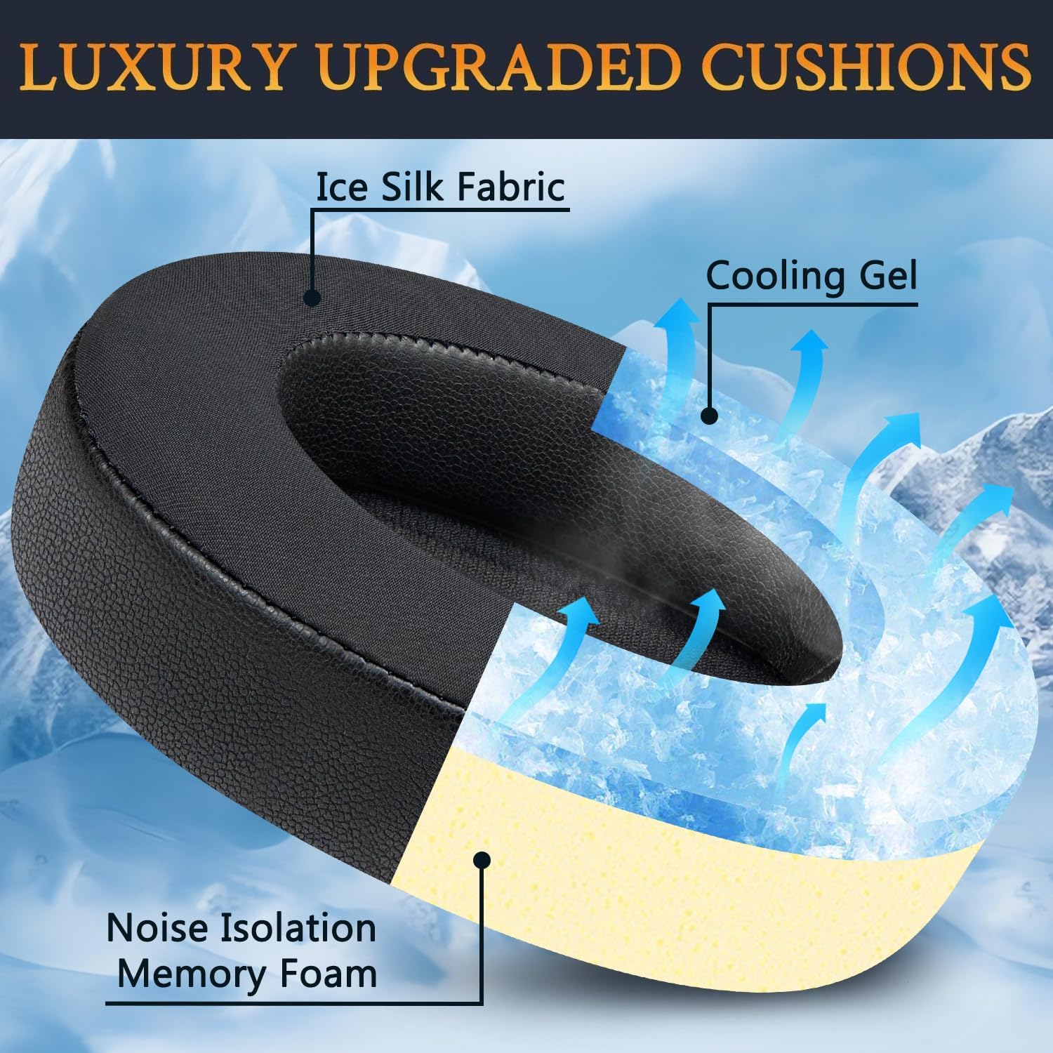 SOULWIT Earpads for Turtle Beach Stealth Pro - Cooling Gel