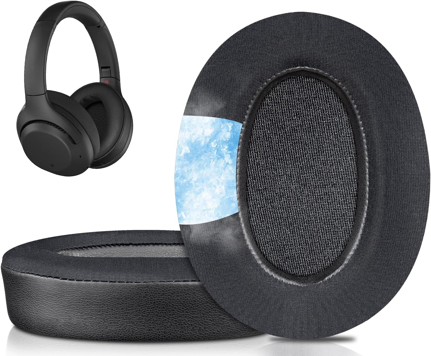 SOULWIT Earpads for Sony WH-XB900N, WH-CH710N, WH-CH720N, WH-RF400, MDR-RF895RK - Cooling Gel