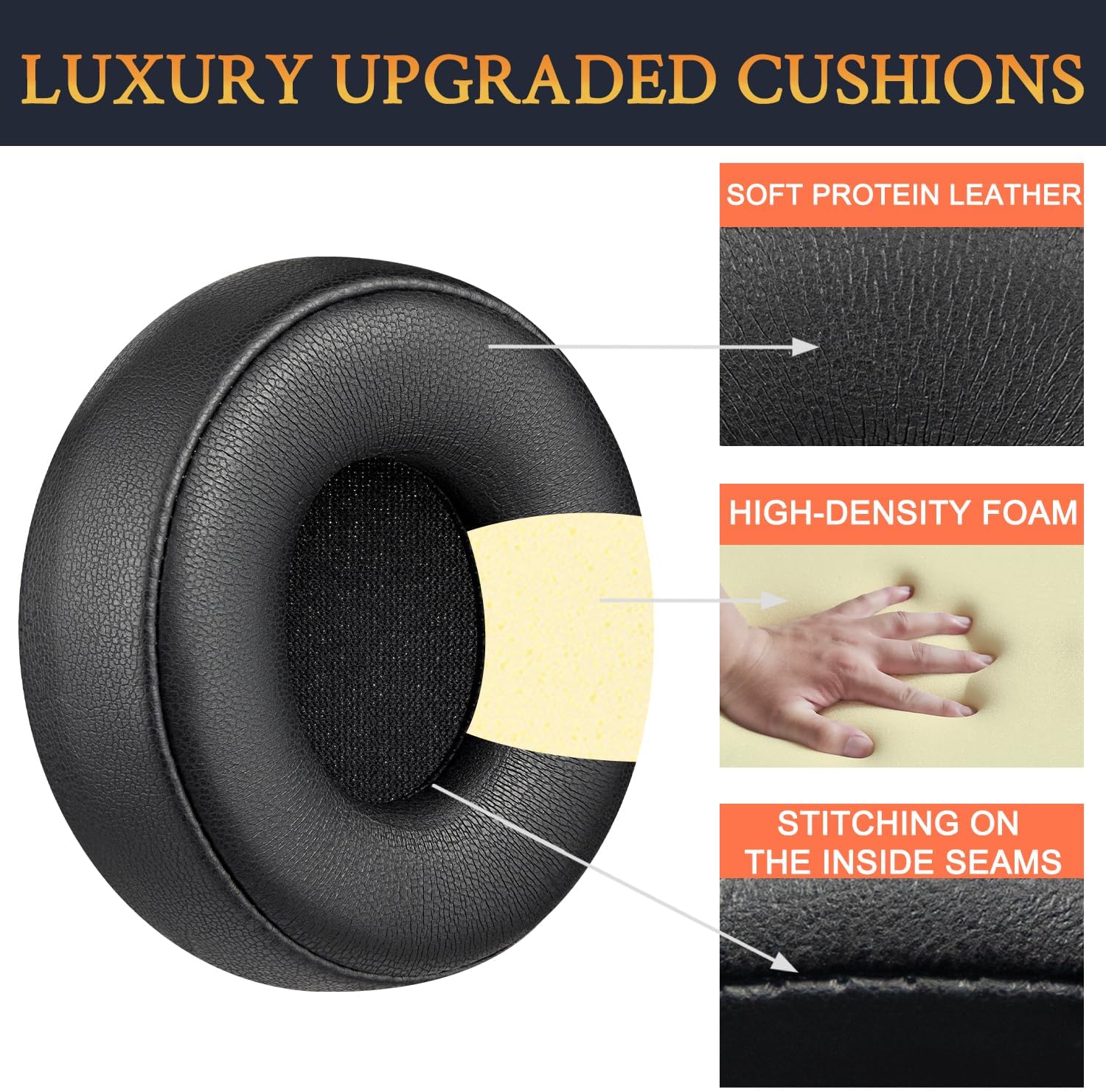 SOULWIT Earpads for Beats Solo Pro - Protein Leather