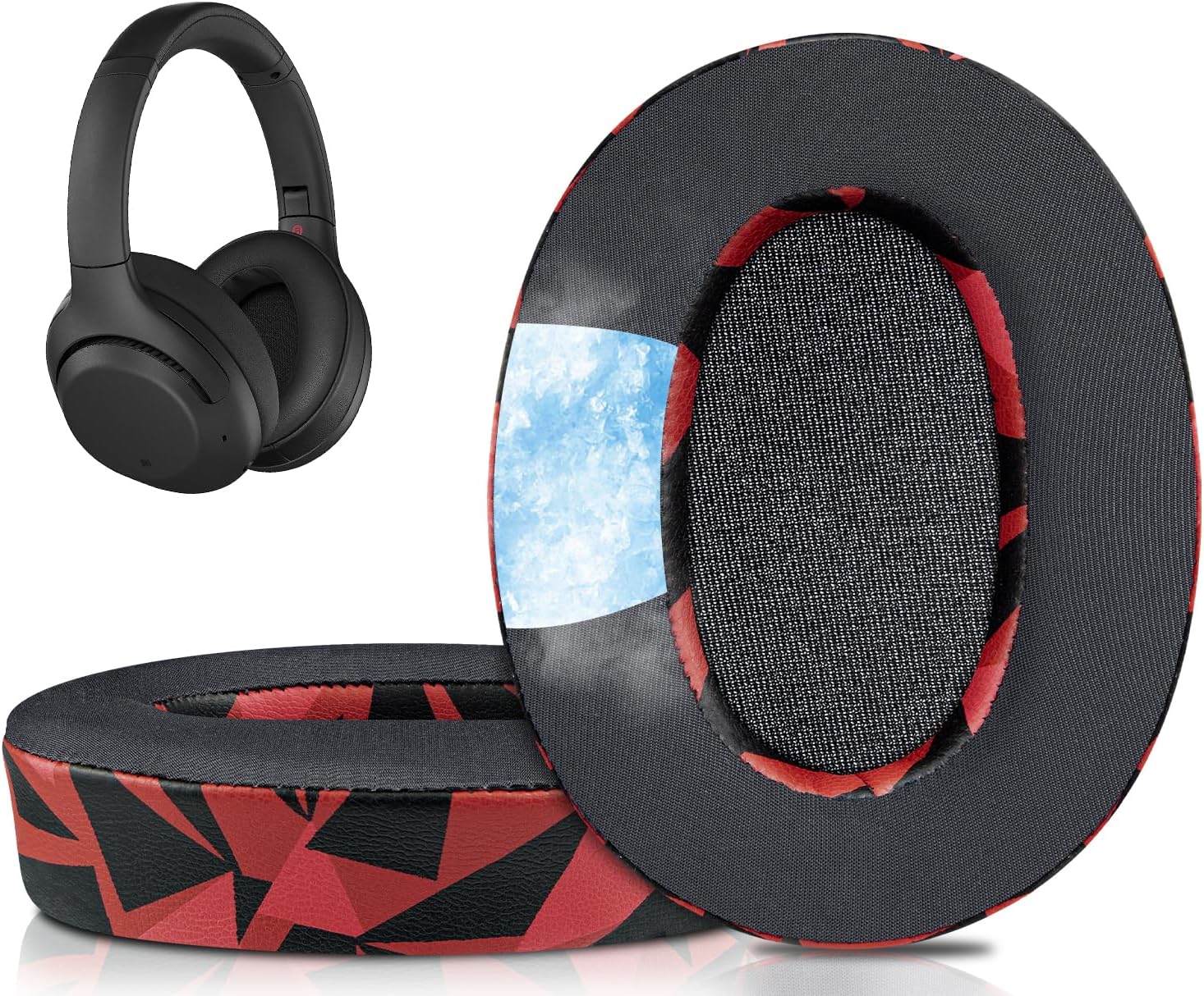 SOULWIT Earpads for Sony WH-XB900N, WH-CH710N, WH-CH720N, WH-RF400, MDR-RF895RK - Cooling Gel
