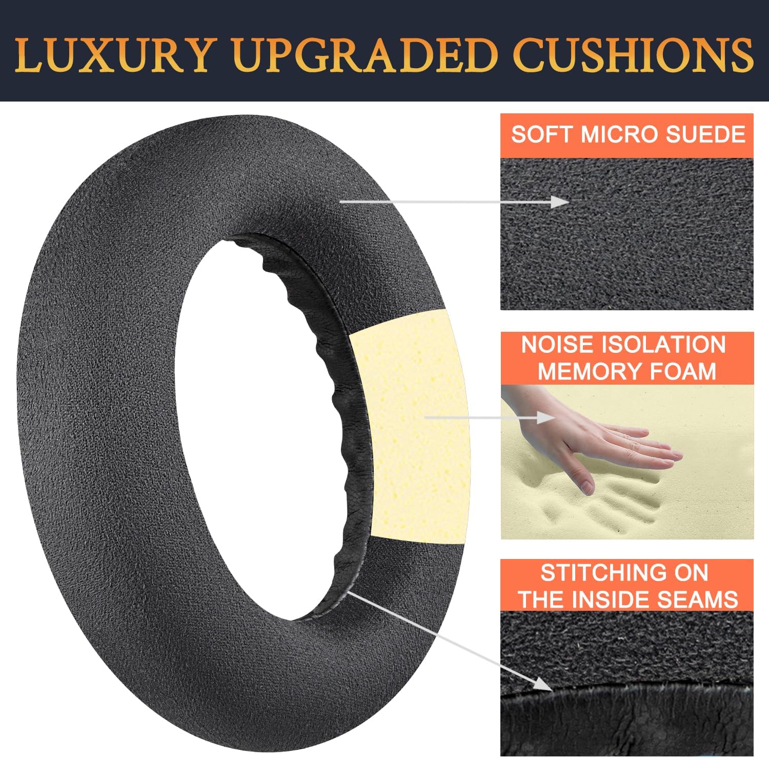 SOULWIT Earpads for Bose QuietComfort Ultra - Micro Suede