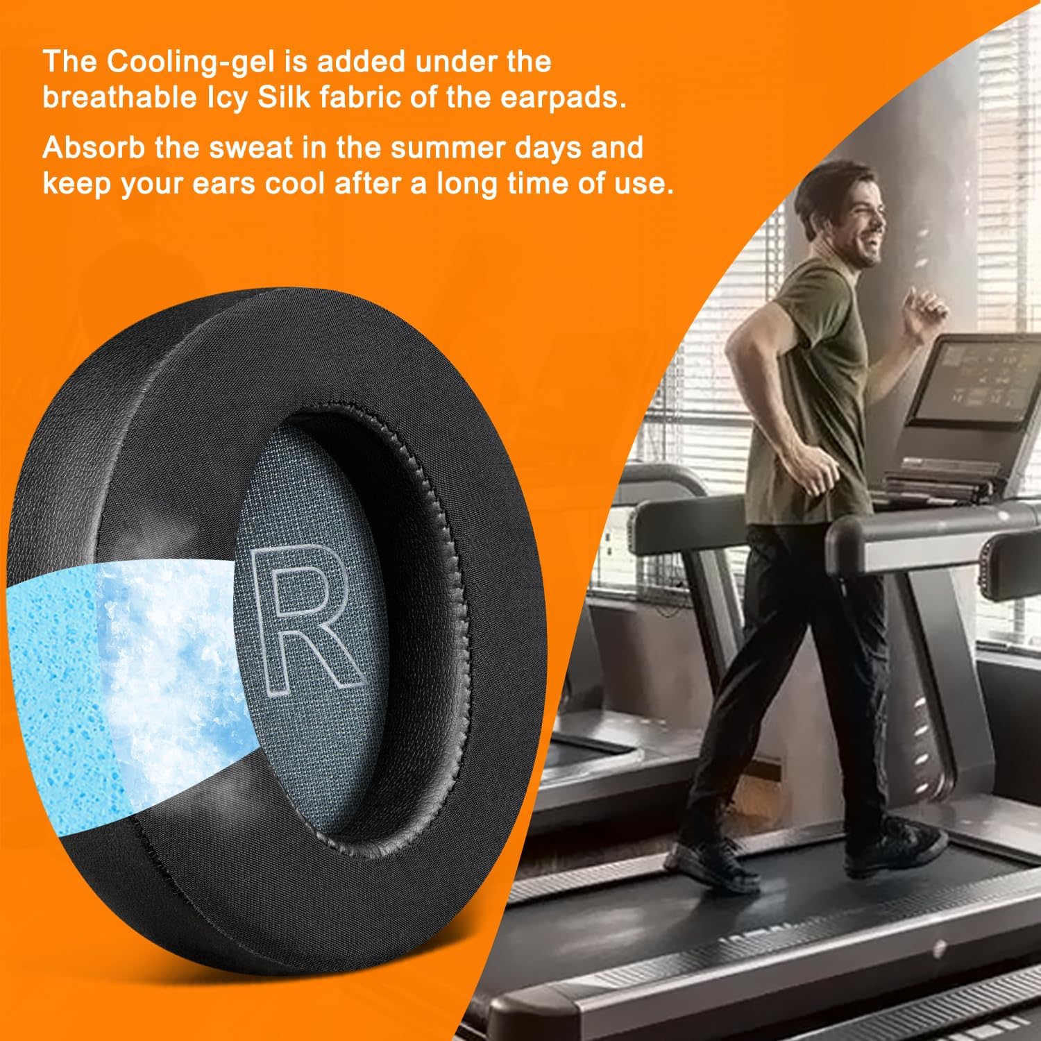 SOULWIT Earpads for Anker Soundcore Life Q30/Q35 - Cooling Gel