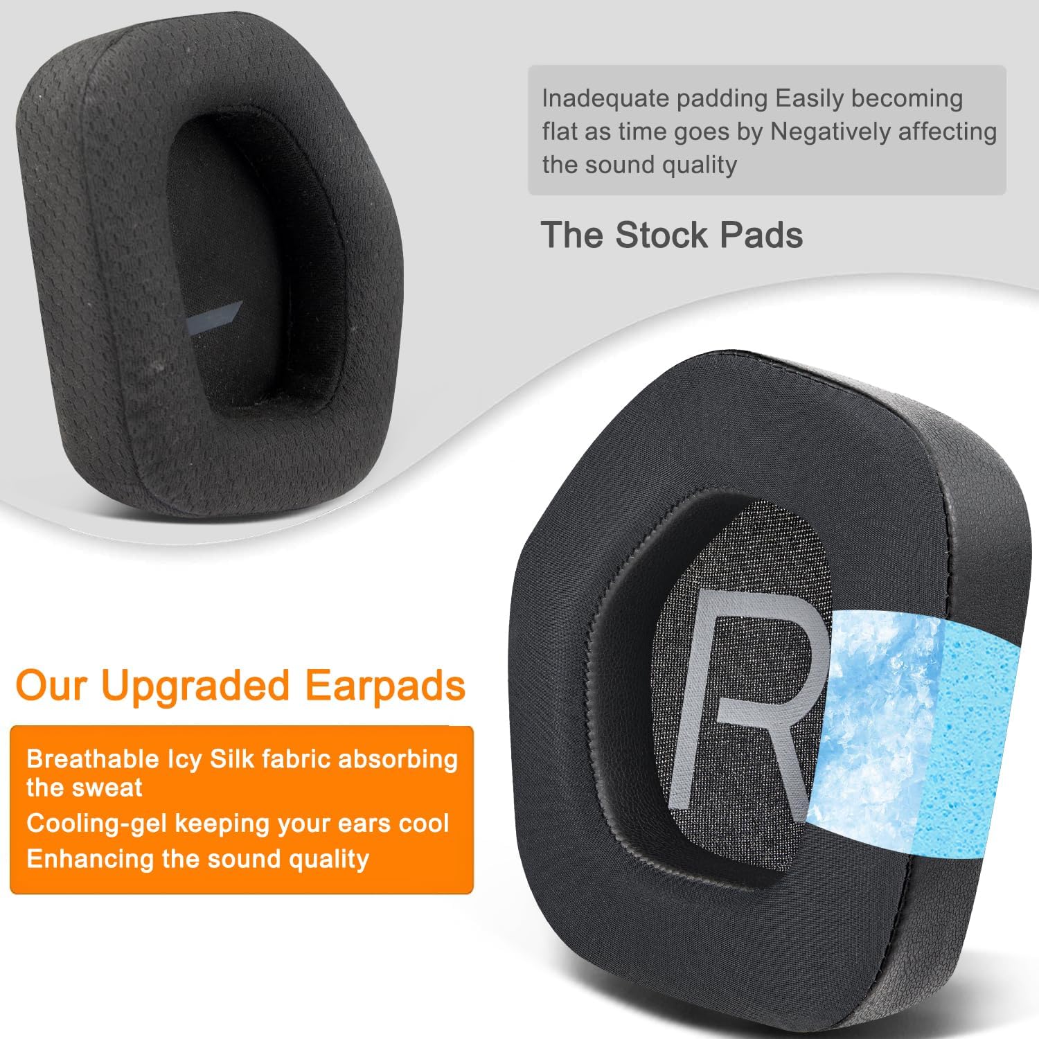 SOULWIT Earpads for Alienware AW988 - Cooling Gel