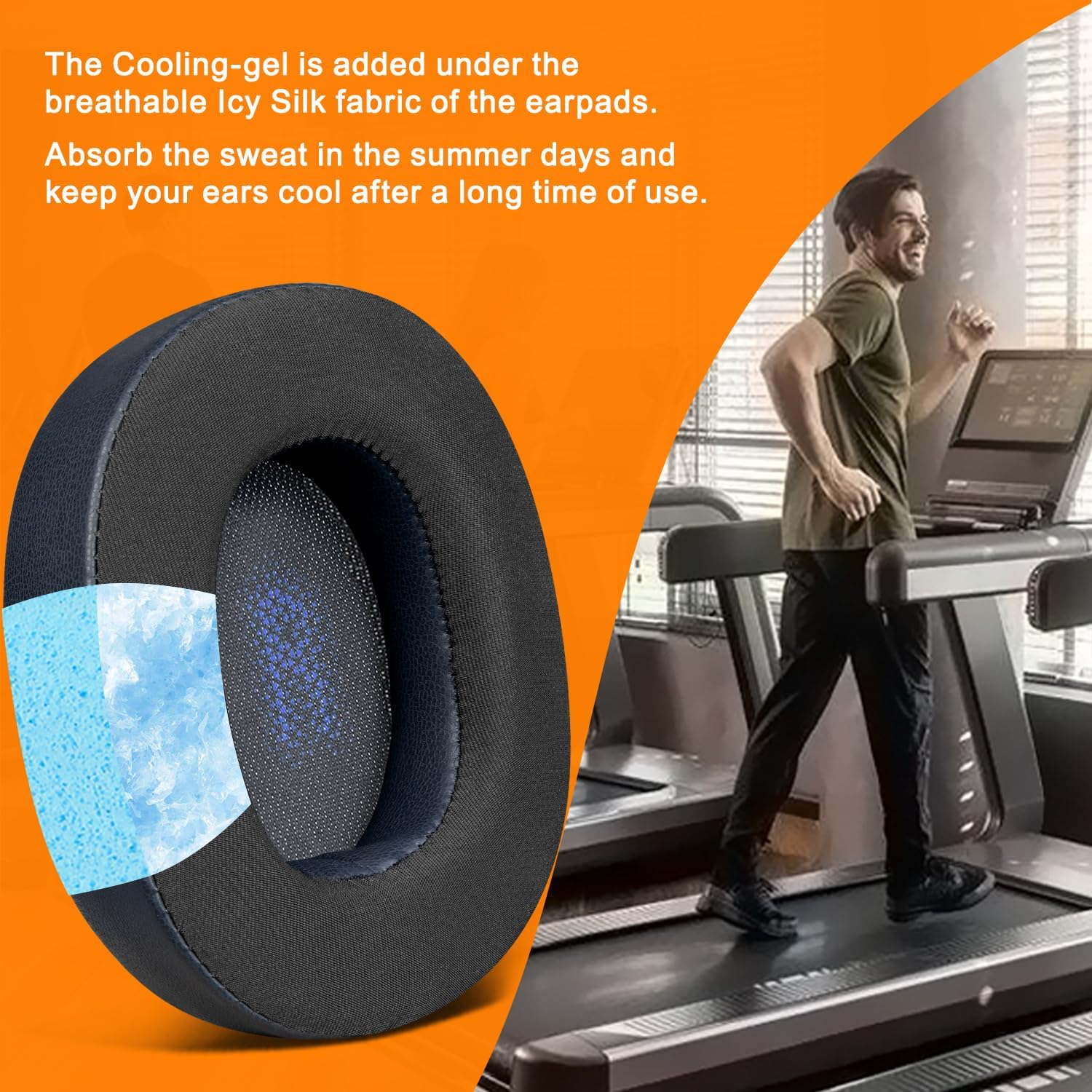 SOULWIT Earpads for JBL E55BT - Cooling Gel