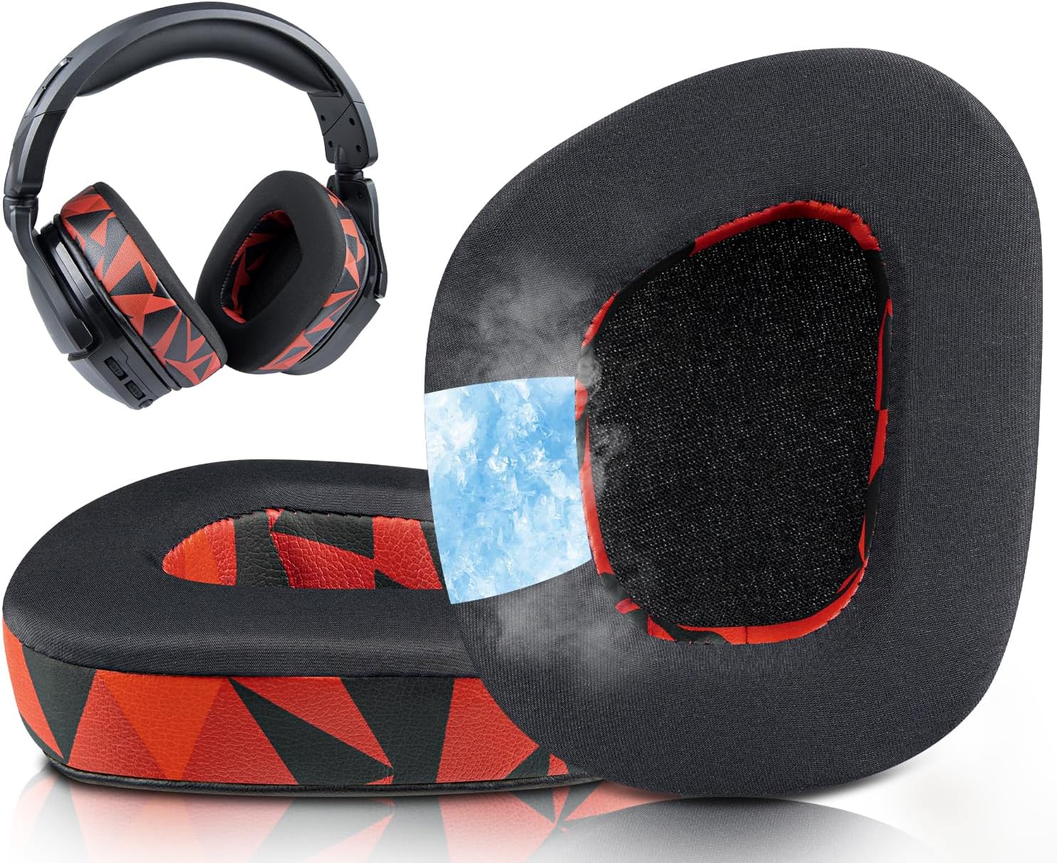 SOULWIT Earpads for Turtle Beach Stealth 600 Gen 2, 600 Gen 3, 500 Wireless Gaming - Cooling Gel