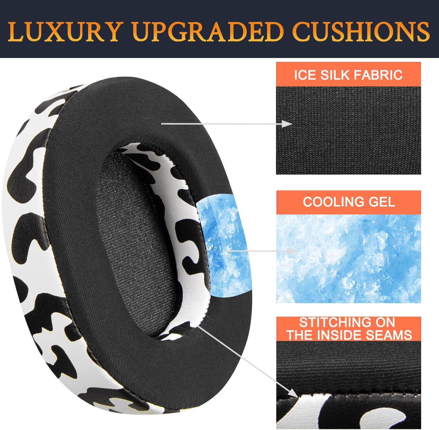 SOULWIT Earpads for SteelSeries Arctis 1/3/5/7/7+/7P/7P+/7X/7X+/9/9X/Pro/Prime - Cooling Gel