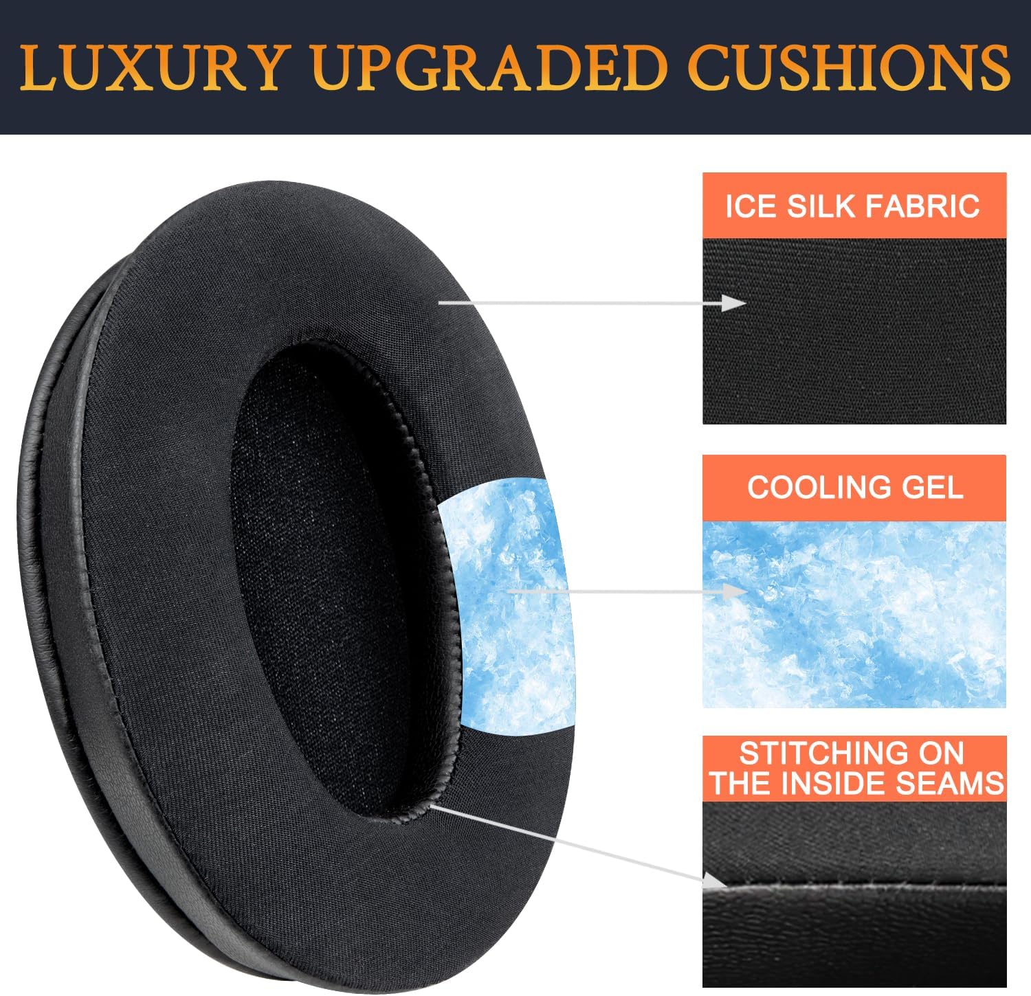 SOULWIT Earpads for Sony WH-1000XM3 - Cooling Gel
