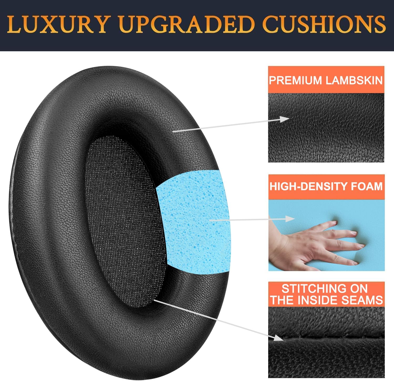 SOULWIT Earpads for Sony WH-1000XM3 - Lambskin