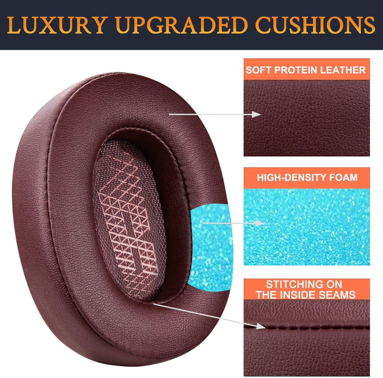 SOULWIT Earpads for JBL Live 500BT - Protein Leather