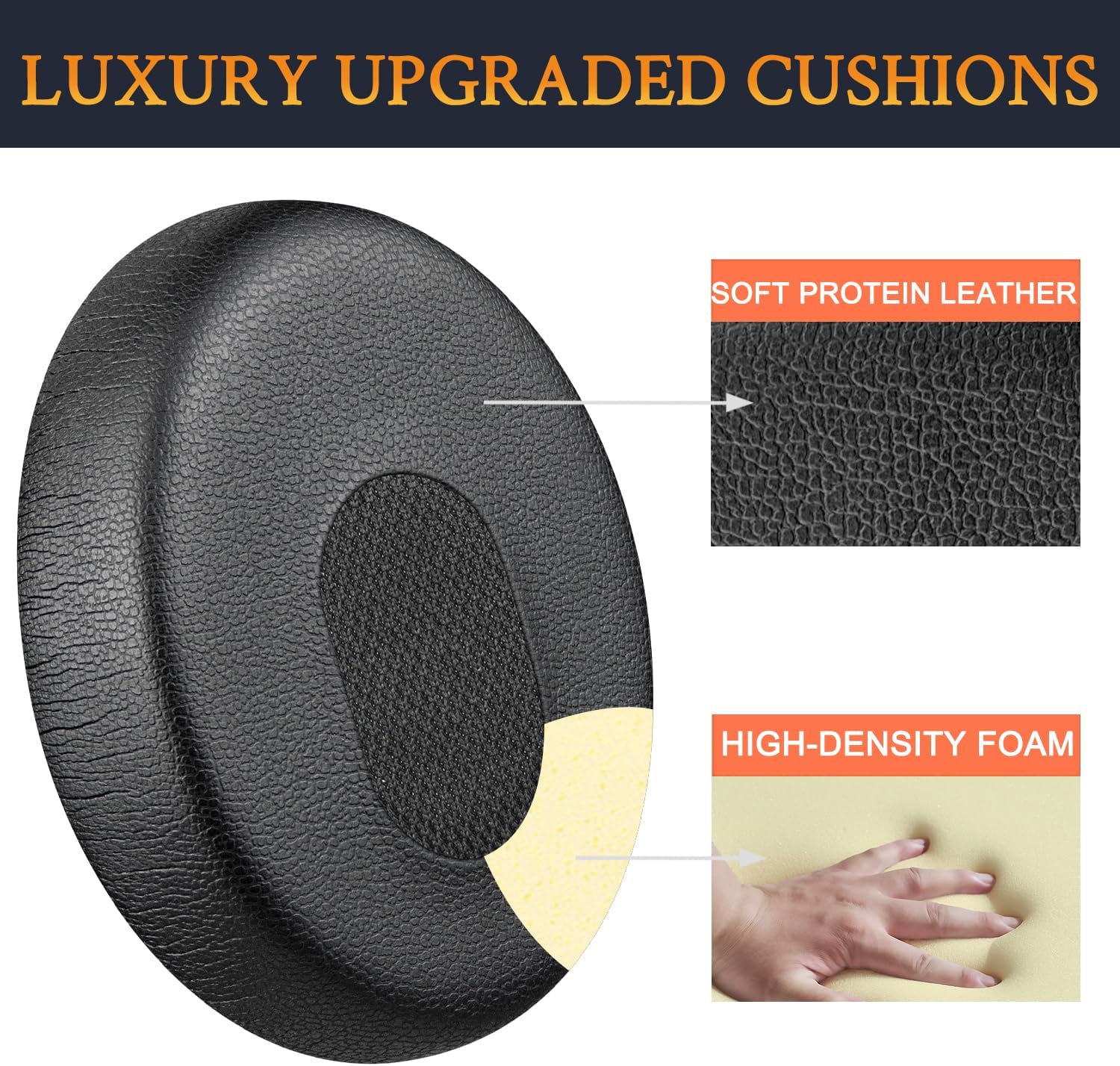 SOULWIT Replacement Kit for Bose QuietComfort 3, Earpads + Headband