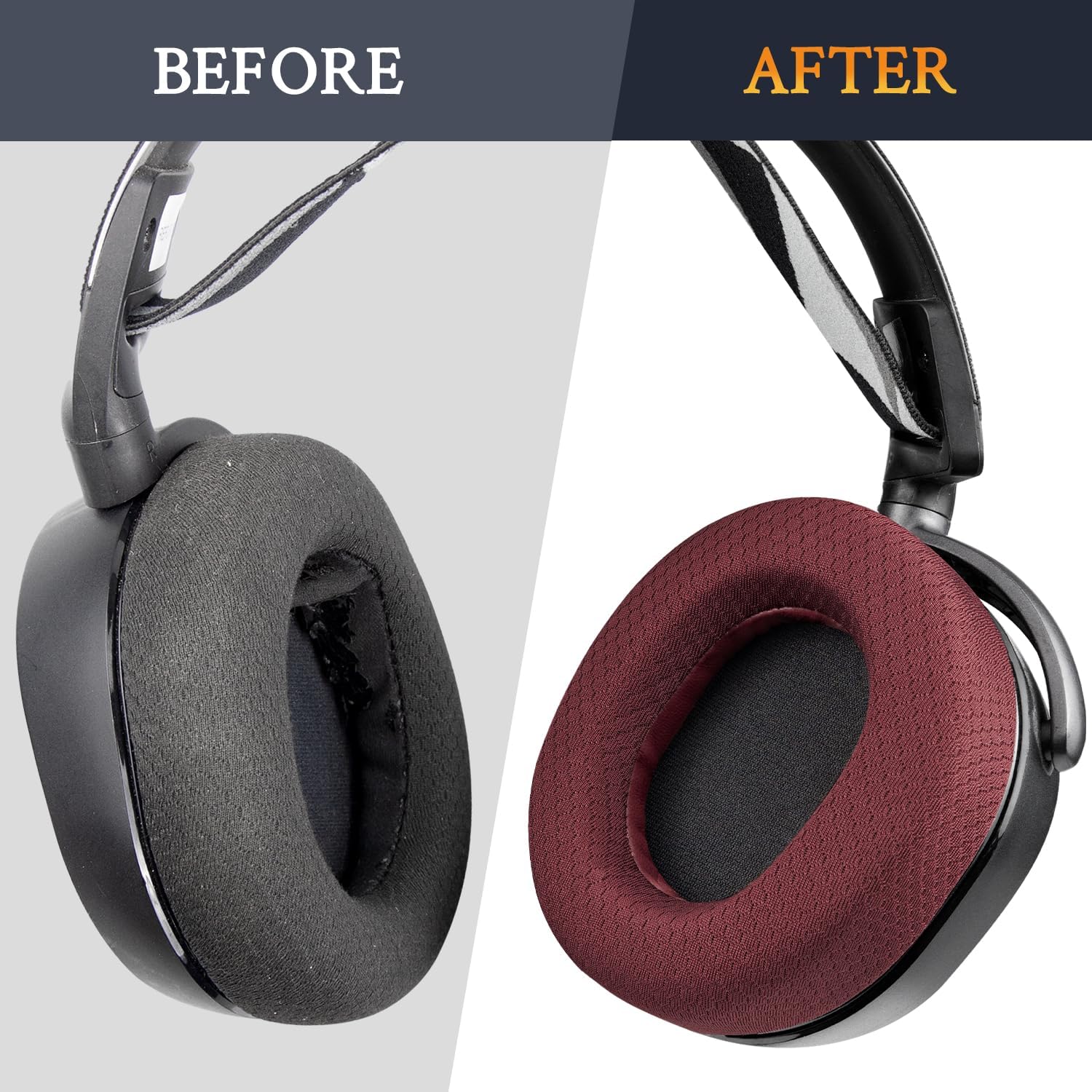 SOULWIT Earpads for SteelSeries Arctis 1/3/5/7/7+/7P/7P+/7X/7X+/9/9X/Pro/Prime - Mesh Fabric