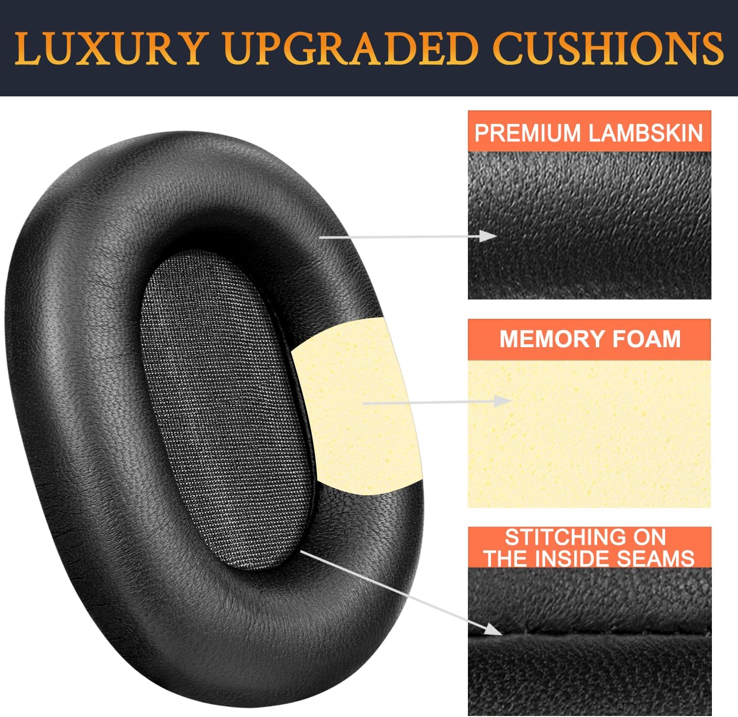 SOULWIT Earpads for Sony WH-1000XM5 - Lambskin