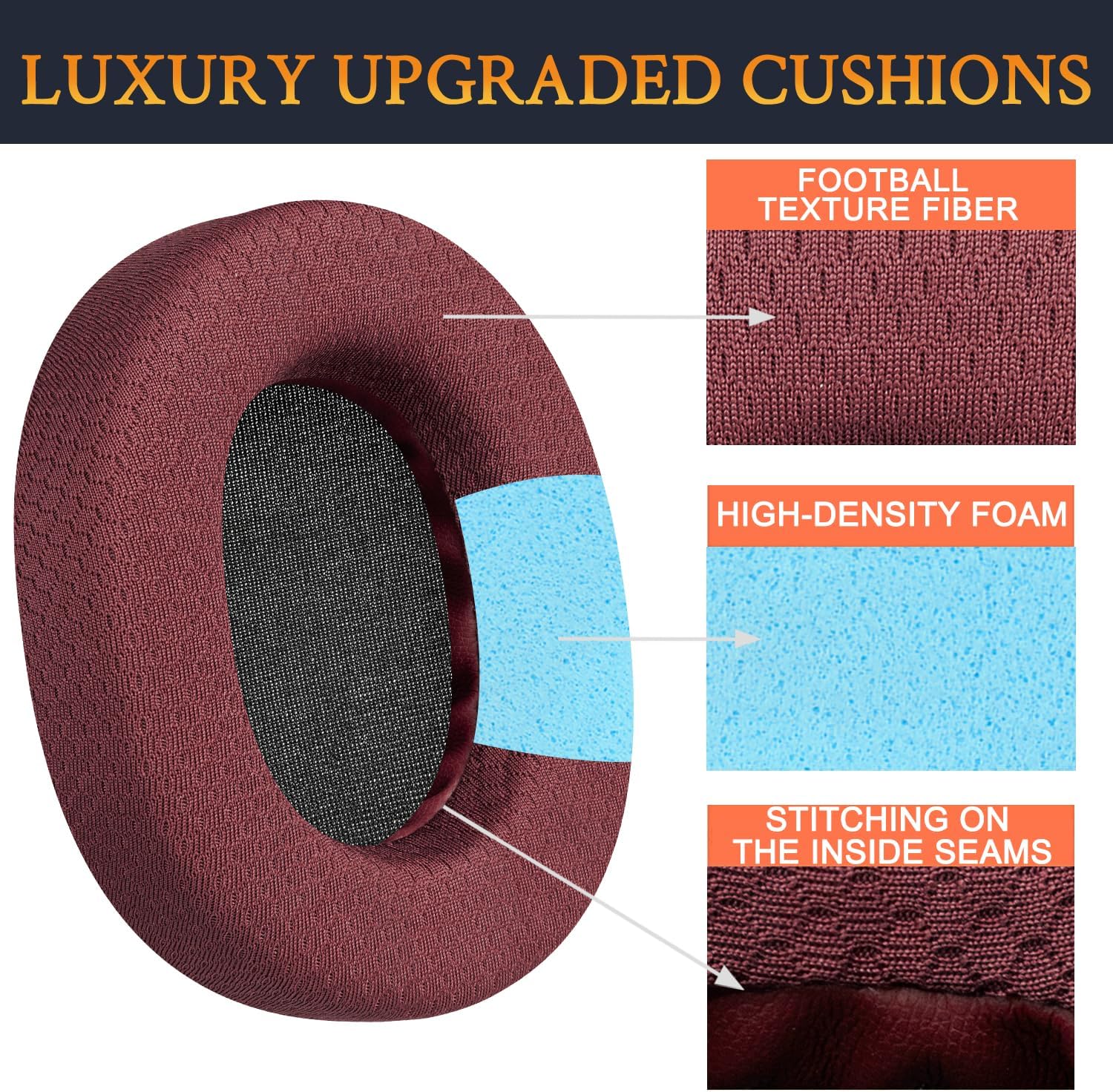 SOULWIT Earpads for SteelSeries Arctis 1/3/5/7/7+/7P/7P+/7X/7X+/9/9X/Pro/Prime - Mesh Fabric