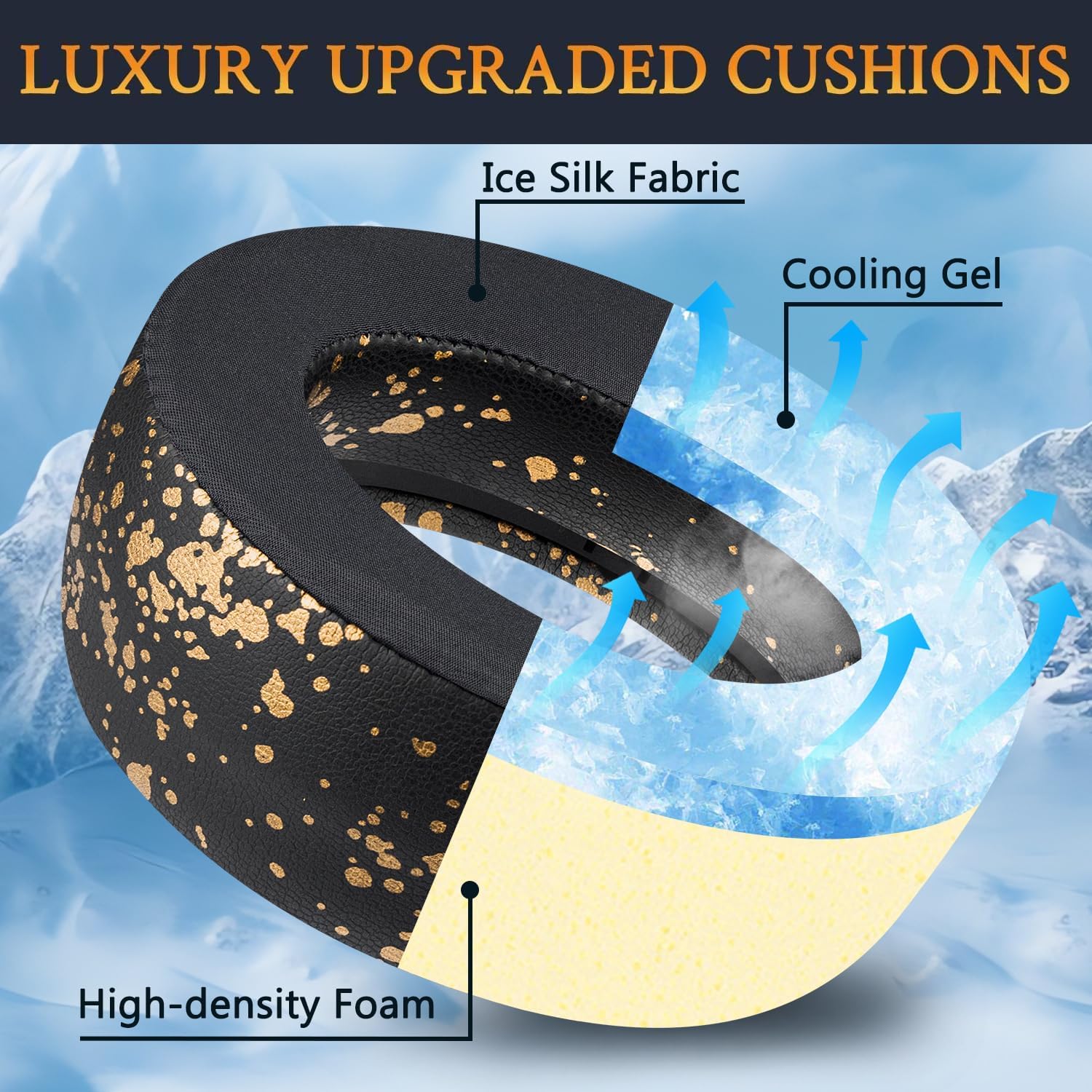 SOULWIT Earpads for Sony PlayStation PS5 Pulse Elite - Cooling Gel